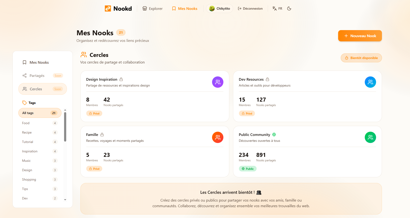 Private and collaborative circles